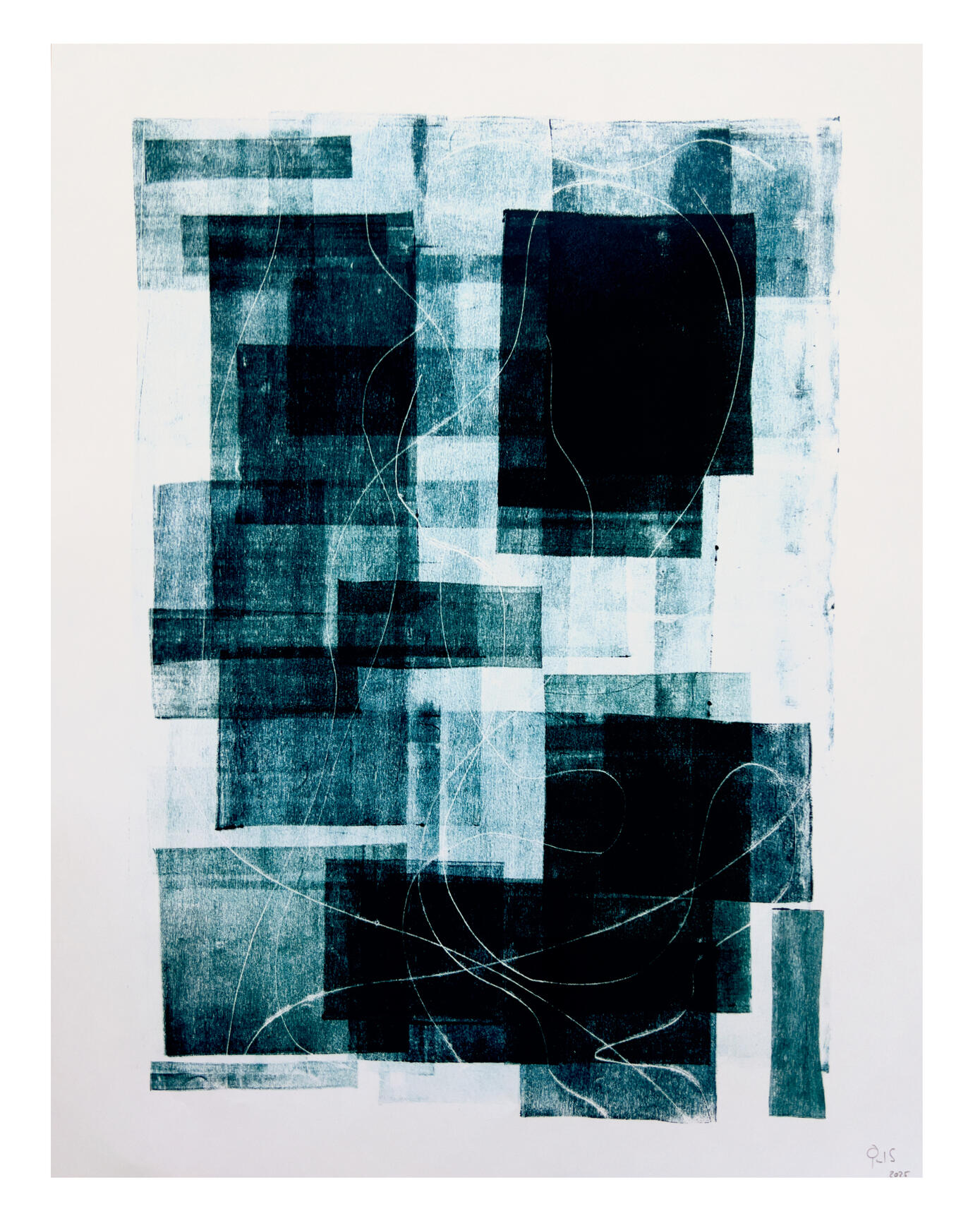 Awaiting the Abyss 50cm x 65cm | 130g/m² Oil | Fine Art Paper